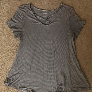 Black and white striped